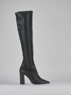 Discount Stivali tacco 9cm pelle Donna Stivali Tacco Alto