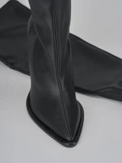 Discount Stivali tacco 9cm pelle Donna Stivali Tacco Alto