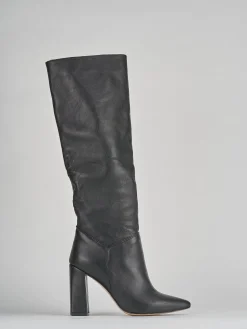 Stivali tacco 9cm pelle Donna Stivali Tacco Alto