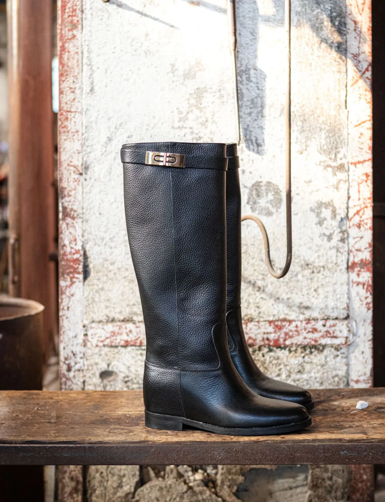 Best Stivali tacco 2cm pelle Donna Stivali Tacco Basso