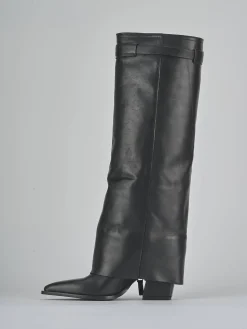 Hot Stivali tacco 8cm pelle Donna Stivali Tacco Alto