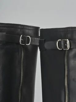 Hot Stivali tacco 8cm pelle Donna Stivali Tacco Alto