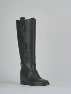 Stivali tacco 2cm pelle Donna Stivali Tacco Basso