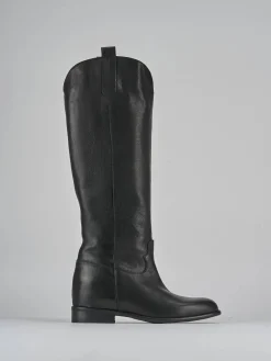 Sale Stivali tacco 2cm pelle Donna Stivali Tacco Basso