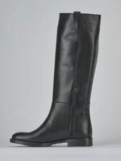 New Stivali tacco 2cm pelle Donna Stivali Tacco Basso