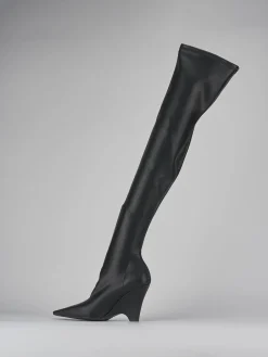 Clearance Stivali tacco 9cm pelle Donna Stivali Tacco Alto