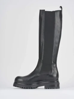 Discount Stivali tacco 3cm pelle Donna Stivali Tacco Basso