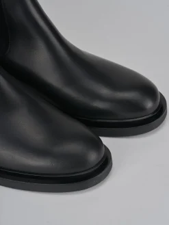 Sale Stivali tacco 2cm pelle Donna Stivali Tacco Basso