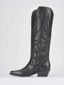 Best Stivali tacco 5cm pelle Donna Stivali Tacco Alto