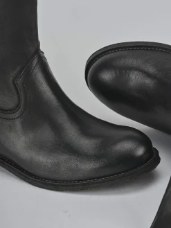 Online Stivali tacco 1cm pelle Donna Stivali Tacco Basso