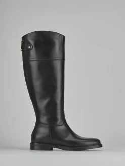 New Stivali tacco 2cm pelle Donna Stivali Tacco Basso