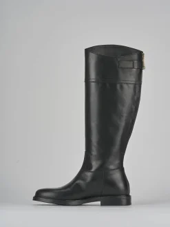 New Stivali tacco 2cm pelle Donna Stivali Tacco Basso