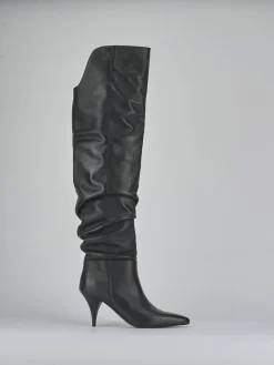 Stivali tacco 6cm pelle Donna Stivali Tacco Alto