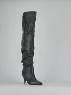 Stivali tacco 6cm pelle Donna Stivali Tacco Alto