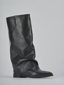 Clearance Stivali tacco 2cm pelle Donna Stivali Tacco Basso