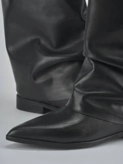 Clearance Stivali tacco 2cm pelle Donna Stivali Tacco Basso