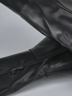 Clearance Stivali tacco 2cm pelle Donna Stivali Tacco Basso