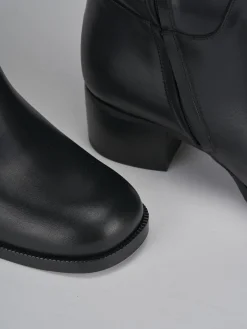 Outlet Stivali tacco 4cm pelle Donna Stivali Tacco Basso