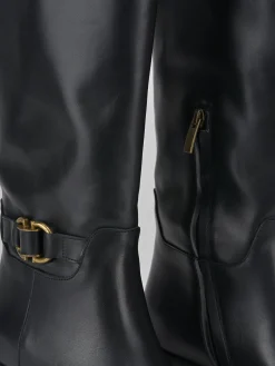 Outlet Stivali tacco 4cm pelle Donna Stivali Tacco Basso