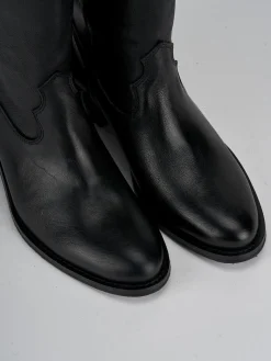 Stivali tacco 3cm pelle Donna Stivali Tacco Basso