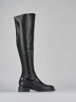 Stivali tacco 2cm pelle Donna Stivali Tacco Basso