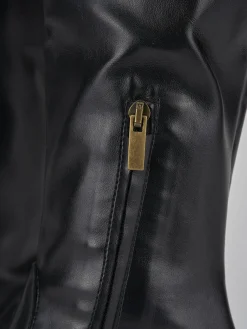 Stivali tacco 2cm pelle Donna Stivali Tacco Basso