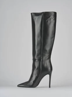 Sale Stivali tacco 10cm pelle Donna Stivali Tacco Alto