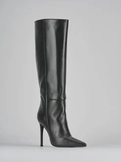 Sale Stivali tacco 10cm pelle Donna Stivali Tacco Alto