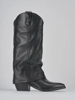 New Stivali tacco 4cm pelle Donna Stivali Tacco Basso