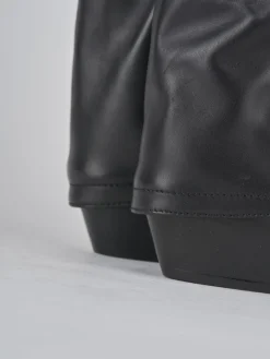 New Stivali tacco 4cm pelle Donna Stivali Tacco Basso