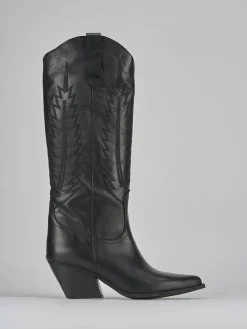 Clearance Stivali tacco 7cm pelle Donna Stivali Tacco Alto