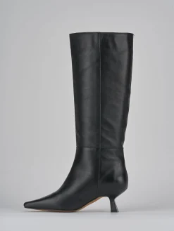 Stivali tacco 5cm pelle Donna Stivali Tacco Alto