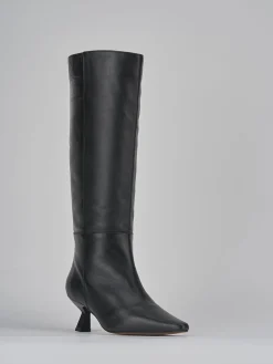 Stivali tacco 5cm pelle Donna Stivali Tacco Alto