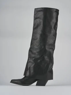 Discount Stivali tacco 7cm pelle Donna Stivali Tacco Alto