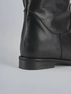 Outlet Stivali tacco 2cm pelle Donna Stivali Tacco Basso