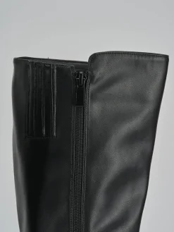 Outlet Stivali tacco 7cm pelle Donna Stivali Tacco Alto