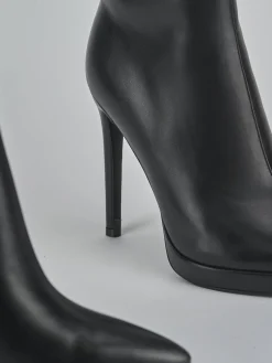 Outlet Stivali tacco 10cm pelle sostenibile Donna Stivali Tacco Alto