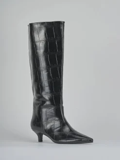 Clearance Stivali tacco 4cm pelle sostenibile Donna Stivali Tacco Basso