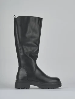 Online Stivali tacco 1cm pelle sostenibile Donna Stivali Tacco Basso