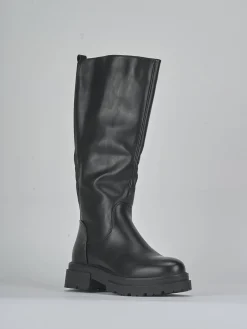 Online Stivali tacco 1cm pelle sostenibile Donna Stivali Tacco Basso