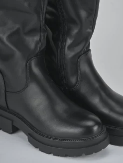 Online Stivali tacco 1cm pelle sostenibile Donna Stivali Tacco Basso