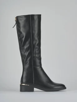 Stivali tacco 4cm pelle sostenibile Donna Stivali Tacco Basso