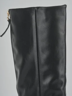 Stivali tacco 4cm pelle sostenibile Donna Stivali Tacco Basso