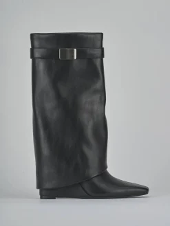 Outlet Stivali tacco 10cm pelle sostenibile Donna Stivali Tacco Alto