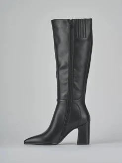 Outlet Stivali tacco 9cm pelle sostenibile Donna Stivali Tacco Alto