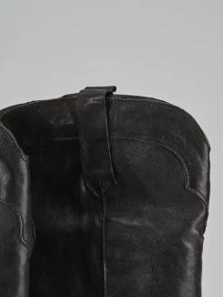 Discount Stivali tacco 7cm pelle testa Donna Stivali Tacco Alto