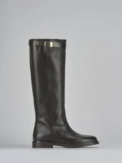 Best Stivali tacco 2cm pelle testa Donna Stivali Tacco Basso