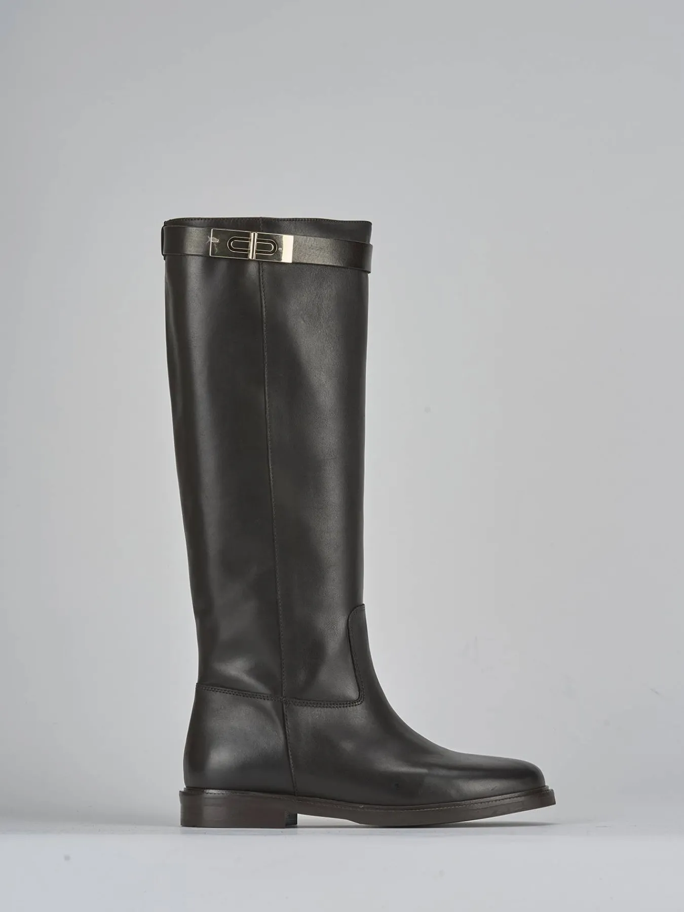 Best Stivali tacco 2cm pelle testa Donna Stivali Tacco Basso