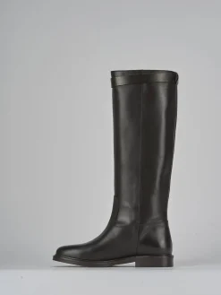 Best Stivali tacco 2cm pelle testa Donna Stivali Tacco Basso