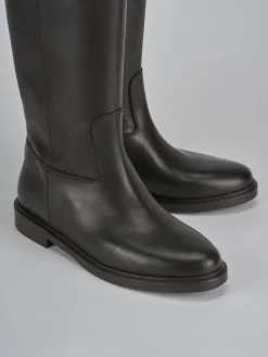 Best Stivali tacco 2cm pelle testa Donna Stivali Tacco Basso